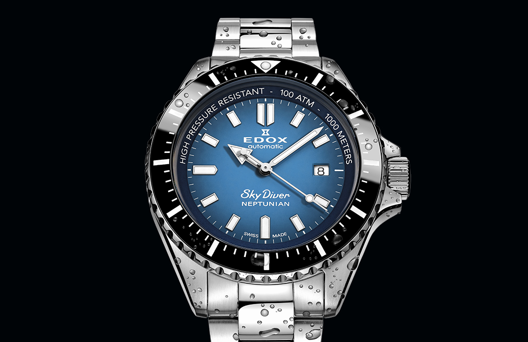 Edox introduce el SkyDiver Neptunian