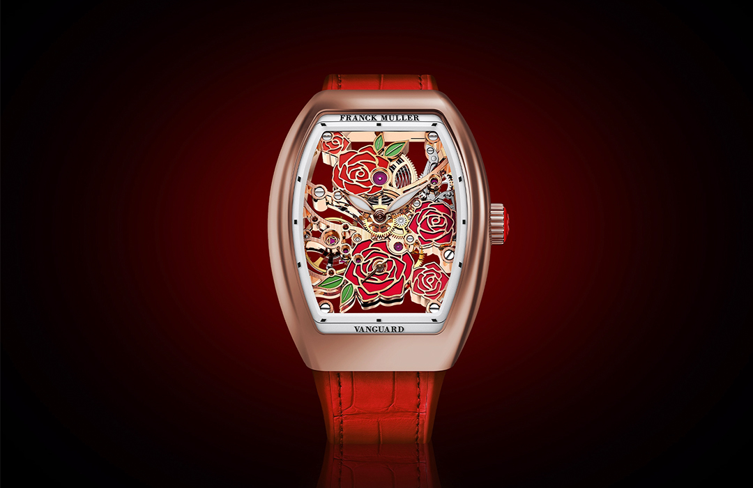 Nuevo Franck Muller Vanguard Rose Skeleton