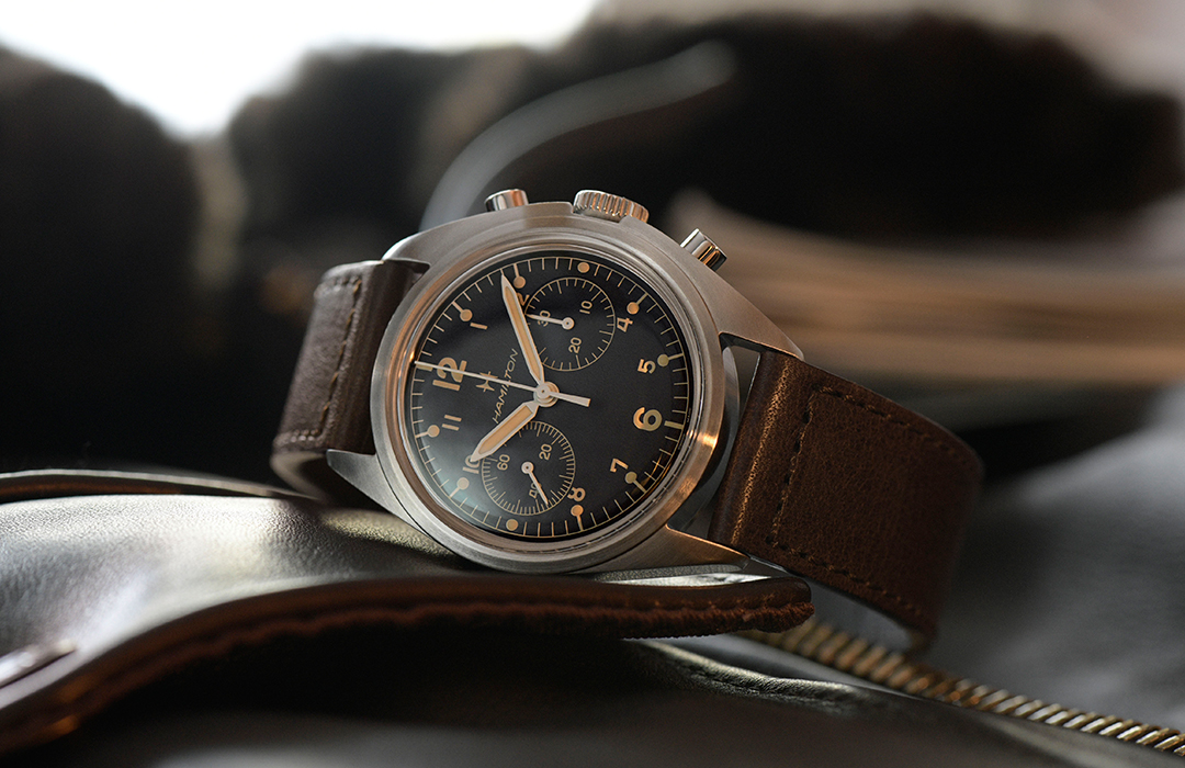 Nuevo Hamilton Khaki Pilot Pioneer Mechanical Chronograph